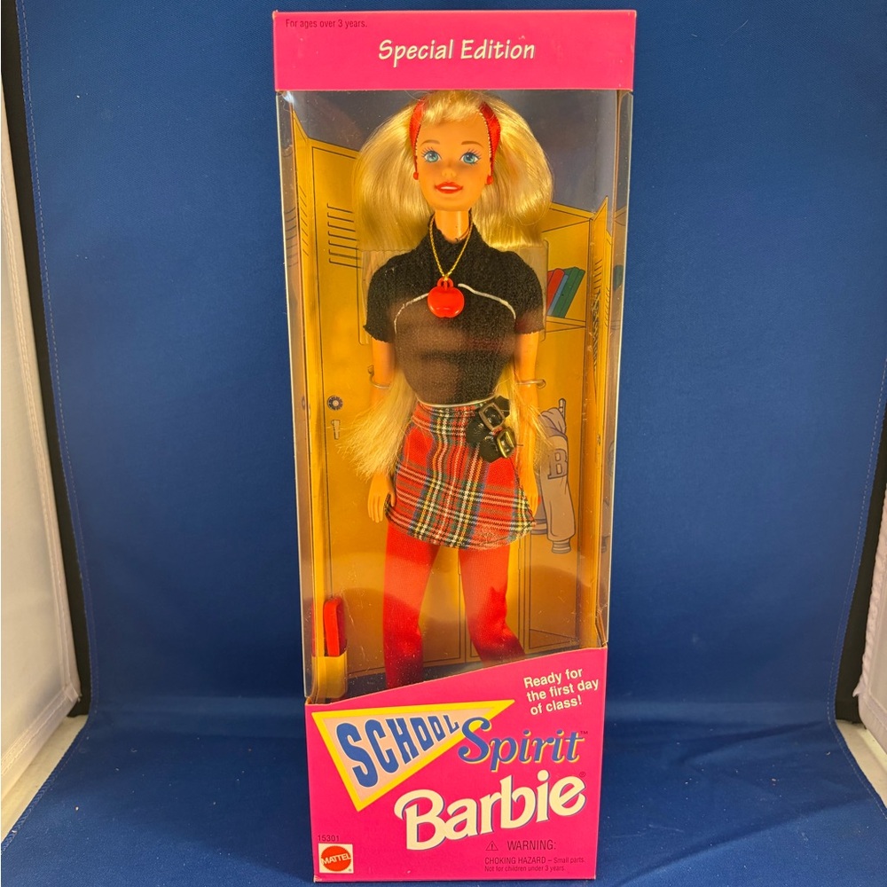 Barbie Black Top with Red Plaid Skirt and Red Tights - Barbie